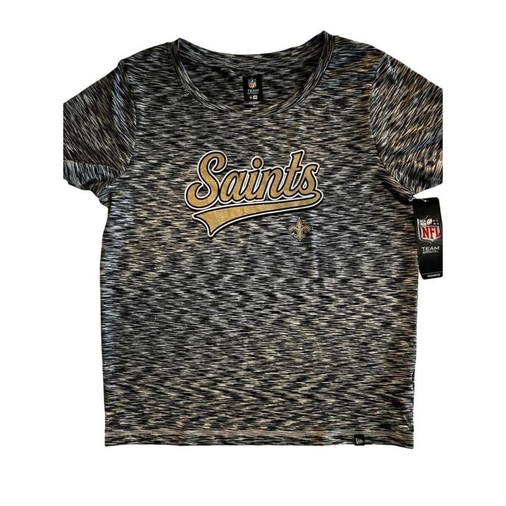 NWT NFL New Orleans Saints Womens Team Apparel Short Sleeve T Shirt Size Medium